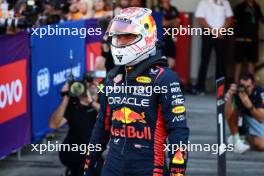 Max Verstappen (NLD) Red Bull Racing celebrates his pole position in qualifying parc ferme. 23.09.2023. Formula 1 World Championship, Rd 17, Japanese Grand Prix, Suzuka, Japan, Qualifying Day.