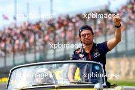 Sergio Perez (MEX) Red Bull Racing on the drivers' parade. 24.09.2023. Formula 1 World Championship, Rd 17, Japanese Grand Prix, Suzuka, Japan, Race Day.