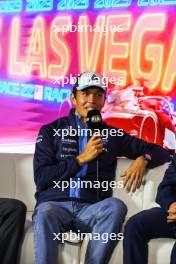 Alexander Albon (THA) Williams Racing in the FIA Press Conference. 15.11.2023. Formula 1 World Championship, Rd 22, Las Vegas Grand Prix, Las Vegas, Nevada, USA, Preparation Day.
