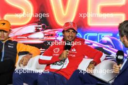 Carlos Sainz Jr (ESP) Ferrari in the FIA Press Conference. 15.11.2023. Formula 1 World Championship, Rd 22, Las Vegas Grand Prix, Las Vegas, Nevada, USA, Preparation Day.