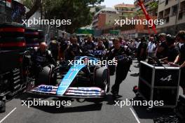 Esteban Ocon (FRA) Alpine F1 Team A523 on the grid. 28.05.2023. Formula 1 World Championship, Rd 7, Monaco Grand Prix, Monte Carlo, Monaco, Race Day.