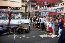 Race winner Max Verstappen (NLD) Red Bull Racing RB19 celebrates in parc ferme. 28.05.2023. Formula 1 World Championship, Rd 7, Monaco Grand Prix, Monte Carlo, Monaco, Race Day.