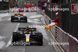 Race winner Max Verstappen (NLD) Red Bull Racing RB19 at the end of the race. 28.05.2023. Formula 1 World Championship, Rd 7, Monaco Grand Prix, Monte Carlo, Monaco, Race Day.