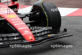 Carlos Sainz Jr (ESP) Ferrari SF-23 with a broken front wing. 28.05.2023. Formula 1 World Championship, Rd 7, Monaco Grand Prix, Monte Carlo, Monaco, Race Day.