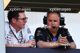 (L to R): Andrew Shovlin (GBR) Mercedes AMG F1 Trackside Engineering Director with Ron Meadows (GBR) Mercedes AMG F1 Team Manager. 25.05.2023. Formula 1 World Championship, Rd 7, Monaco Grand Prix, Monte Carlo, Monaco, Preparation Day.
