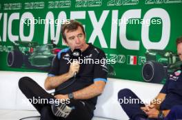 Bruno Famin (FRA) Alpine Motorsports Vice President in the FIA Press Conference. 27.10.2023. Formula 1 World Championship, Rd 20, Mexican Grand Prix, Mexico City, Mexico, Practice Day.