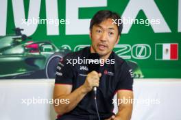 Ayao Komatsu (JPN) Haas F1 Team Race Engineer in the FIA Press Conference. 27.10.2023. Formula 1 World Championship, Rd 20, Mexican Grand Prix, Mexico City, Mexico, Practice Day.