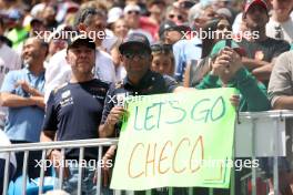 Sergio Perez (MEX) Red Bull Racing fans in the grandstand. 07.05.2023. Formula 1 World Championship, Rd 5, Miami Grand Prix, Miami, Florida, USA, Race Day.