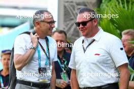 Stefano Domenicali (ITA) Formula One President and CEO (Left). 04.05.2023. Formula 1 World Championship, Rd 5, Miami Grand Prix, Miami, Florida, USA, Preparation Day.