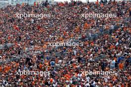 Circuit atmosphere - fans in the grandstand. 25.08.2023. Formula 1 World Championship, Rd 14, Dutch Grand Prix, Zandvoort, Netherlands, Practice Day.