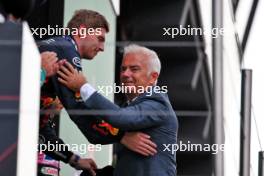 Race winner Max Verstappen (NLD) Red Bull Racing celebrates on the podium. 27.08.2023. Formula 1 World Championship, Rd 14, Dutch Grand Prix, Zandvoort, Netherlands, Race Day.