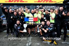 Alpine F1 Team celebrates third position for Pierre Gasly (FRA) Alpine F1 Team. 27.08.2023. Formula 1 World Championship, Rd 14, Dutch Grand Prix, Zandvoort, Netherlands, Race Day.