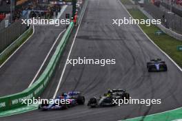 Esteban Ocon (FRA) Alpine F1 Team A523 and Lewis Hamilton (GBR) Mercedes AMG F1 W14. 27.08.2023. Formula 1 World Championship, Rd 14, Dutch Grand Prix, Zandvoort, Netherlands, Race Day.