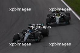 George Russell (GBR) Mercedes AMG F1 W14 leads Lewis Hamilton (GBR) Mercedes AMG F1 W14. 27.08.2023. Formula 1 World Championship, Rd 14, Dutch Grand Prix, Zandvoort, Netherlands, Race Day.