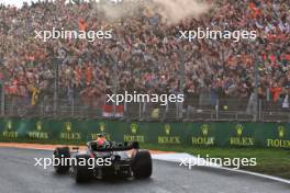 Max Verstappen (NLD) Red Bull Racing RB19 at the end of the race. 27.08.2023. Formula 1 World Championship, Rd 14, Dutch Grand Prix, Zandvoort, Netherlands, Race Day.