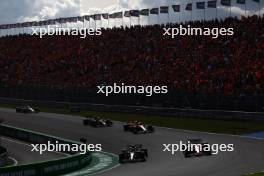 Lewis Hamilton (GBR) Mercedes AMG F1 W14 and Charles Leclerc (MON) Ferrari SF-23 battle for position. 27.08.2023. Formula 1 World Championship, Rd 14, Dutch Grand Prix, Zandvoort, Netherlands, Race Day.