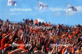 Circuit atmosphere - fans in the grandstand. 26.08.2023. Formula 1 World Championship, Rd 14, Dutch Grand Prix, Zandvoort, Netherlands, Qualifying Day.