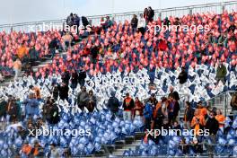 Circuit atmosphere flags with fans in the grandstand. 27.08.2023. Formula 1 World Championship, Rd 14, Dutch Grand Prix, Zandvoort, Netherlands, Race Day.