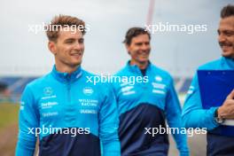 Logan Sargeant (USA) Williams Racing walks the circuit with Gaetan Jego, Williams Racing Race Engineer and Ben Jacobs (AUS) Williams Racing Personal Trainer. 24.08.2023. Formula 1 World Championship, Rd 14, Dutch Grand Prix, Zandvoort, Netherlands, Preparation Day.