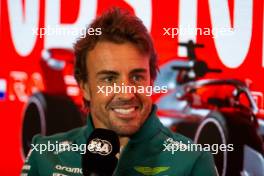 Fernando Alonso (ESP) Aston Martin F1 Team in the FIA Press Conference. 24.08.2023. Formula 1 World Championship, Rd 14, Dutch Grand Prix, Zandvoort, Netherlands, Preparation Day.