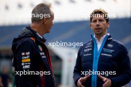 James Vowles (GBR) Williams Racing Team Principal with Paul Monaghan (GBR) Red Bull Racing Chief Engineer. 24.08.2023. Formula 1 World Championship, Rd 14, Dutch Grand Prix, Zandvoort, Netherlands, Preparation Day.
