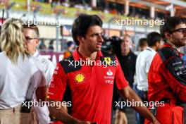 Carlos Sainz Jr (ESP) Ferrari on the grid. 08.10.2023. Formula 1 World Championship, Rd 18, Qatar Grand Prix, Doha, Qatar, Race Day.