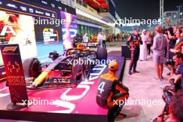 Lando Norris (GBR) McLaren in Sprint parc ferme. 07.10.2023. Formula 1 World Championship, Rd 18, Qatar Grand Prix, Doha, Qatar, Sprint Day.