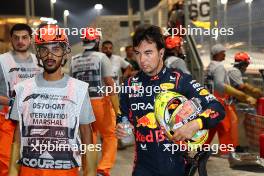 Sergio Perez (MEX) Red Bull Racing crashed out of the race. 07.10.2023. Formula 1 World Championship, Rd 18, Qatar Grand Prix, Doha, Qatar, Sprint Day.