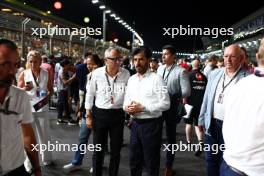 (L to R): Stefano Domenicali (ITA) Formula One President and CEO with Mohammed Bin Sulayem (UAE) FIA President on the grid. 17.09.2023. Formula 1 World Championship, Rd 16, Singapore Grand Prix, Marina Bay Street Circuit, Singapore, Race Day.