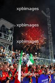 Fireworks at the podium. 17.09.2023. Formula 1 World Championship, Rd 16, Singapore Grand Prix, Marina Bay Street Circuit, Singapore, Race Day.