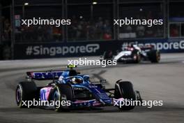 Pierre Gasly (FRA) Alpine F1 Team A523. 17.09.2023. Formula 1 World Championship, Rd 16, Singapore Grand Prix, Marina Bay Street Circuit, Singapore, Race Day.