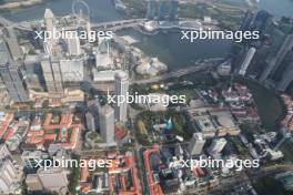 An aerial view of the Circuit / City. 16.09.2023. Formula 1 World Championship, Rd 16, Singapore Grand Prix, Marina Bay Street Circuit, Singapore, Qualifying Day.