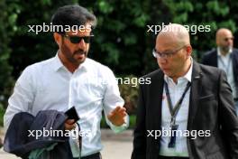Mohammed Bin Sulayem (UAE) FIA President (Left). 17.09.2023. Formula 1 World Championship, Rd 16, Singapore Grand Prix, Marina Bay Street Circuit, Singapore, Race Day.