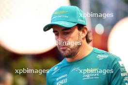 Fernando Alonso (ESP) Aston Martin F1 Team. 14.09.2023. Formula 1 World Championship, Rd 16, Singapore Grand Prix, Marina Bay Street Circuit, Singapore, Preparation Day.