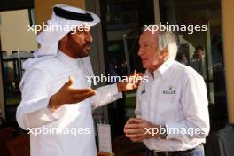 (L to R): Mohammed Bin Sulayem (UAE) FIA President with Jackie Stewart (GBR). 25.11.2023. Formula 1 World Championship, Rd 23, Abu Dhabi Grand Prix, Yas Marina Circuit, Abu Dhabi, Qualifying Day.