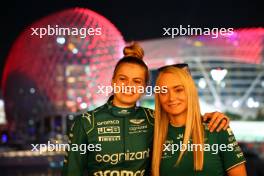 (L to R): Tina Hausmann (SUI) Aston Martin F1 Academy Driver with Jessica Hawkins (GBR) Aston Martin F1 Team Driver Ambassador. 23.11.2023. Formula 1 World Championship, Rd 23, Abu Dhabi Grand Prix, Yas Marina Circuit, Abu Dhabi, Preparation Day.