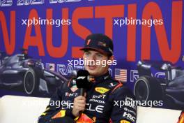 Max Verstappen (NLD) Red Bull Racing in the post Sprint FIA Press Conference. 21.10.2023. Formula 1 World Championship, Rd 19, United States Grand Prix, Austin, Texas, USA, Sprint Day.