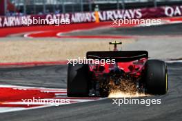 Carlos Sainz Jr (ESP) Ferrari SF-23 sends sparks flying. 21.10.2023. Formula 1 World Championship, Rd 19, United States Grand Prix, Austin, Texas, USA, Sprint Day.
