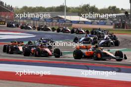 Lando Norris (GBR) McLaren MCL60 at the start of Sprint. 21.10.2023. Formula 1 World Championship, Rd 19, United States Grand Prix, Austin, Texas, USA, Sprint Day.