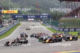 Theo Pourchaire (FRA) ART Grand Prix at the start of the race. 30.07.2023. Formula 2 Championship, Rd 11, Feature Race, Spa-Francorchamps, Belgium, Sunday.