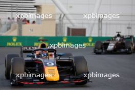 Jak Crawford (USA) Hitech Pule-Eight. 25.11.2023. Formula 2 Championship, Rd 14, Yas Marina Circuit, Abu Dhabi, UAE, Sprint Race, Saturday.