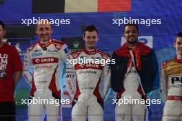 LMP2 Podium: Rui Andrade (POR) / Robert Kubica (POL) / Louis Deletraz (SUI) #41 Team WRT Oreca 07 - Gibson, winners. 04.11.2023. FIA World Endurance Championship, Round 7, Eight Hours of Bahrain, Sakhir, Bahrain, Saturday.