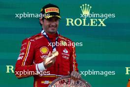 1st place Carlos Sainz Jr (ESP) Ferrari. 24.03.2024. Formula 1 World Championship, Rd 3, Australian Grand Prix, Albert Park, Melbourne, Australia, Race Day.
