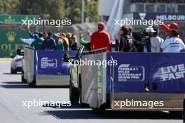 Drivers parade 24.03.2024. Formula 1 World Championship, Rd 3, Australian Grand Prix, Albert Park, Melbourne, Australia, Race Day.