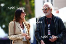 (L to R): Silvia Domenicali (ITA) with Flavio Briatore (ITA). 02.03.2024. Formula 1 World Championship, Rd 1, Bahrain Grand Prix, Sakhir, Bahrain, Race Day.