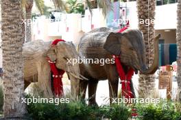 Paddock atmosphere - elephants. 28.02.2024. Formula 1 World Championship, Rd 1, Bahrain Grand Prix, Sakhir, Bahrain, Preparation Day.