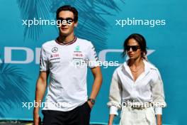 (L to R): George Russell (GBR) Mercedes AMG F1 with his girlfriend Carmen Montero Mundt. 04.05.2024. Formula 1 World Championship, Rd 6, Miami Grand Prix, Miami, Florida, USA, Sprint and Qualifying Day.