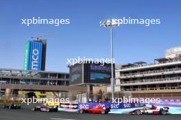 Doriane Pin (FRA) Prema Racing leads Abbi Pulling (GBR) Rodin Motorsport; Maya Weug (NLD) Prema; and Nerea Marti (ESP) Campos Racing. 08.03.2024. FIA Formula Academy, Rd 1, Race 1, Jeddah, Saudi Arabia, Friday.