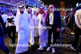 Mohammed Bin Sulayem (UAE) FIA President (Left) and Stefano Domenicali (ITA) Formula One President and CEO (Right) on the grid. 09.03.2024. Formula 1 World Championship, Rd 2, Saudi Arabian Grand Prix, Jeddah, Saudi Arabia, Race Day.