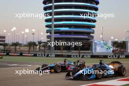Victor Martins (FRA) ART Grand Prix and Jak Crawford (USA) Dams battle for position. 01.03.2024. FIA Formula 2 Championship, Rd 1, Sprint Race, Sakhir, Bahrain, Friday.